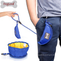 Portable Travel Dog Pet Food Water Bowl Oxford Collapsible Dog Cat bowl